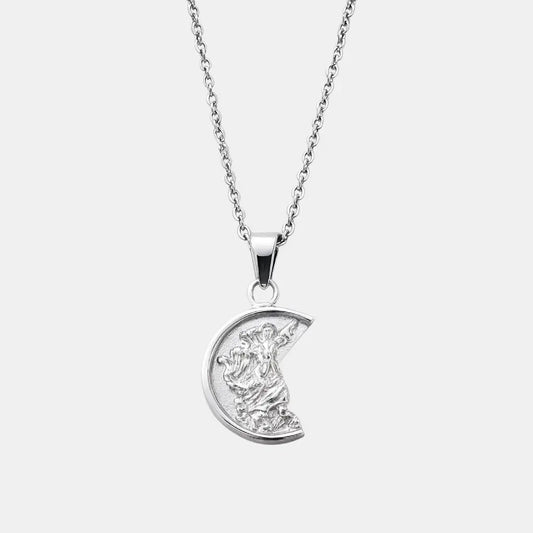St. Christopher Necklace Silver