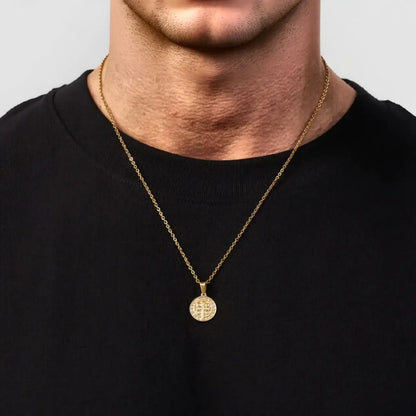 St. Benedict Necklace Gold
