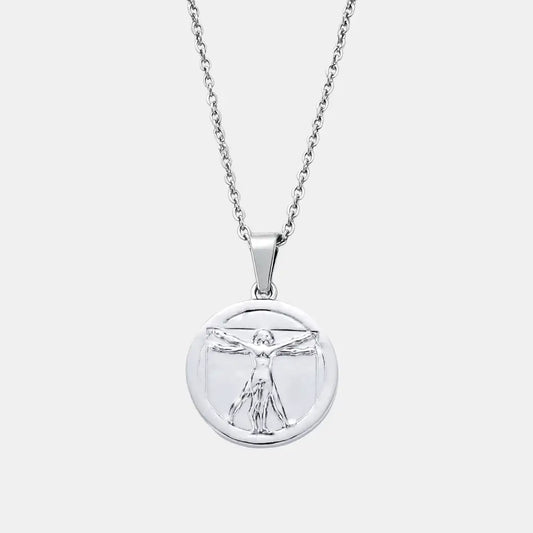Vitruvian Necklace Silver