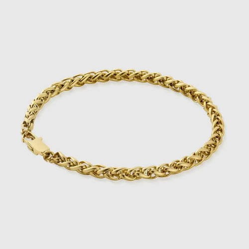 Wheat Bracelet 3mm Gold