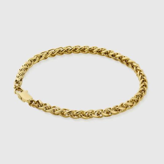 Wheat Bracelet 3mm Gold
