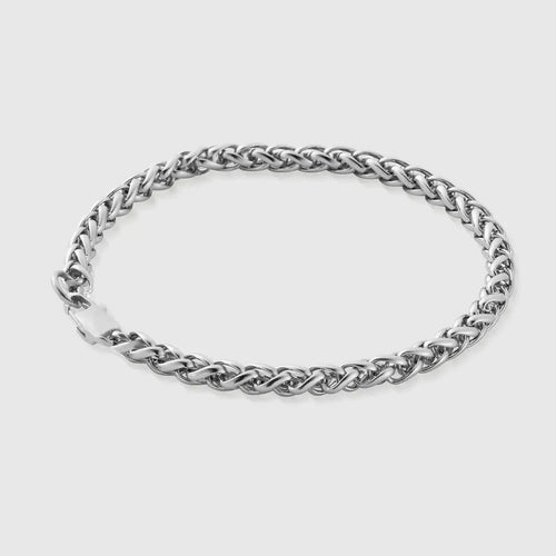 Wheat Bracelet 3mm Silver